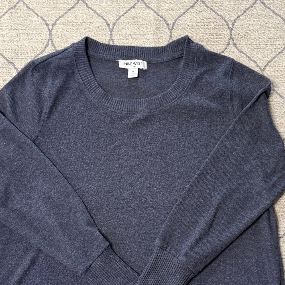 Nine West  women’s Charcoal Crewneck Sweater